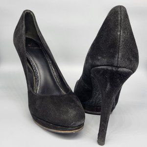 B. BRIAN ATWOOD Suede Platform Pumps
